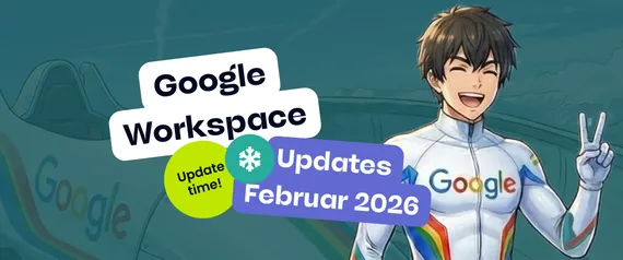 Ein Banner für die Google Workspace Updates Februar 2026.