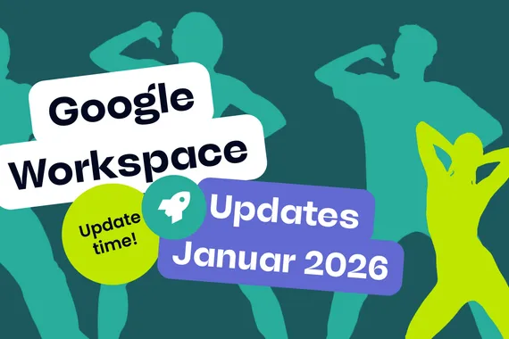 Ein Banner für die Google Workspace Updates Januar 2026.