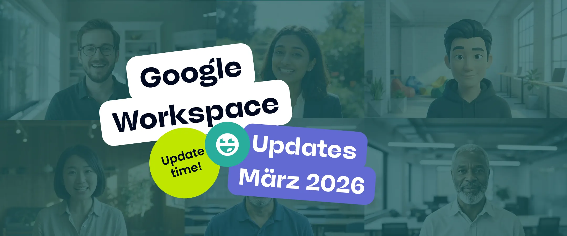 Ein Banner für die Google Workspace Updates März 2026.