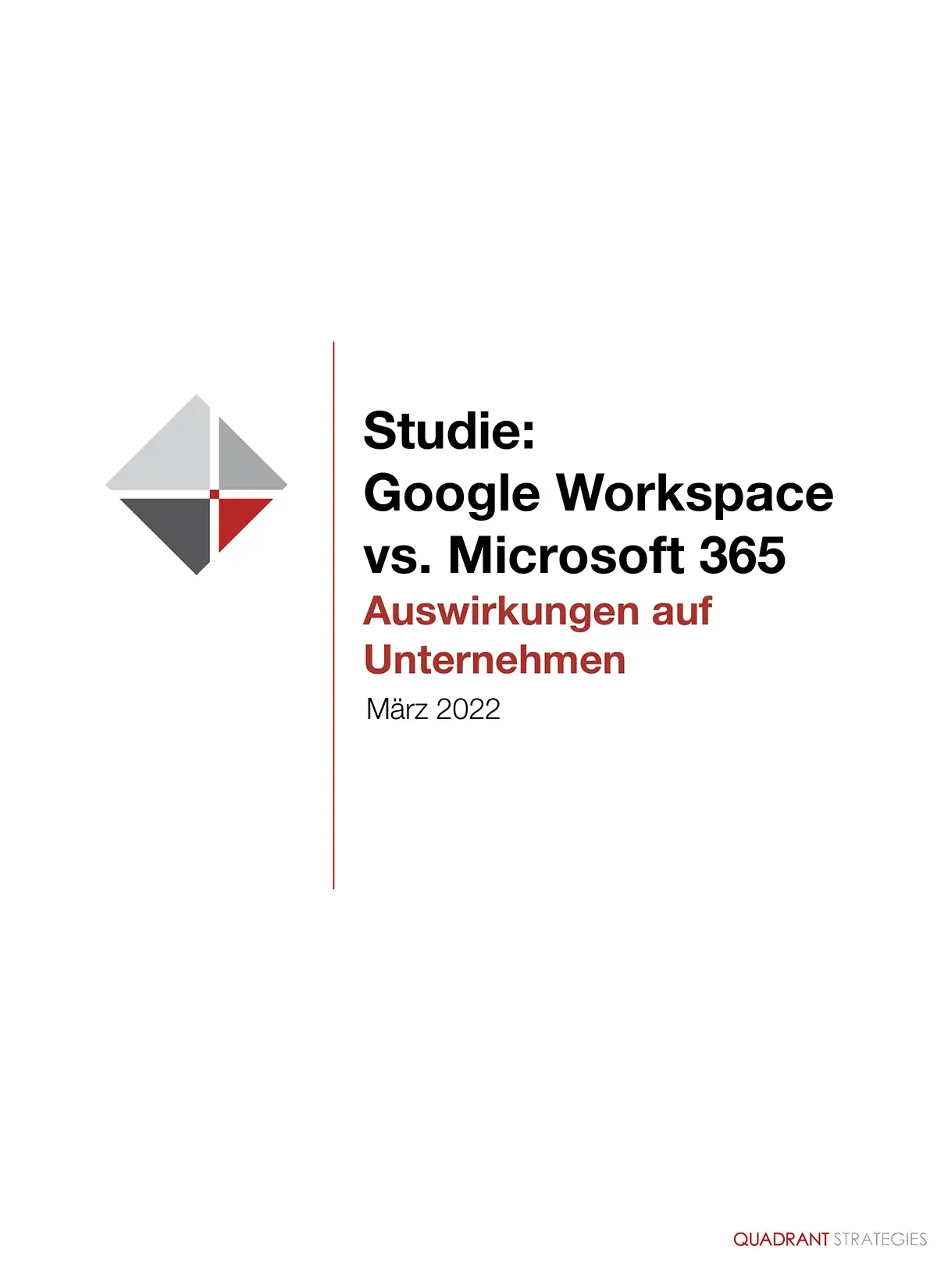 Vorschau Studie: Google Workspace vs. Microsoft 365